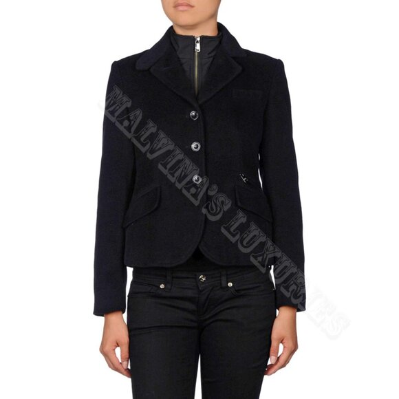ARMANI COLLEZIONI JACKET BY GIORGIO ARMANI ANGORA WOOL ZIP DETAIL IT sz 40 US 4